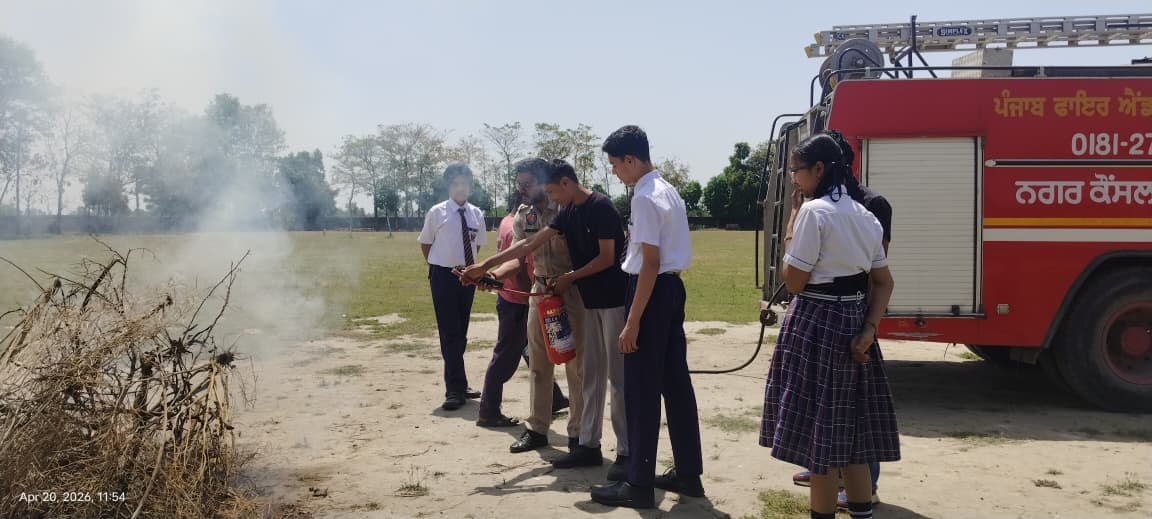 Fire Safety Demo by Fire Safety Department